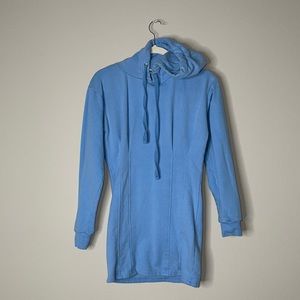 Light blue hoodie dress